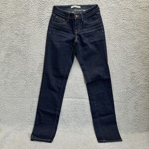 J BRAND Jeans Womens Size 26 Dark Wash Skinny Low Rise Made‎ In USA 30.5" Inseam